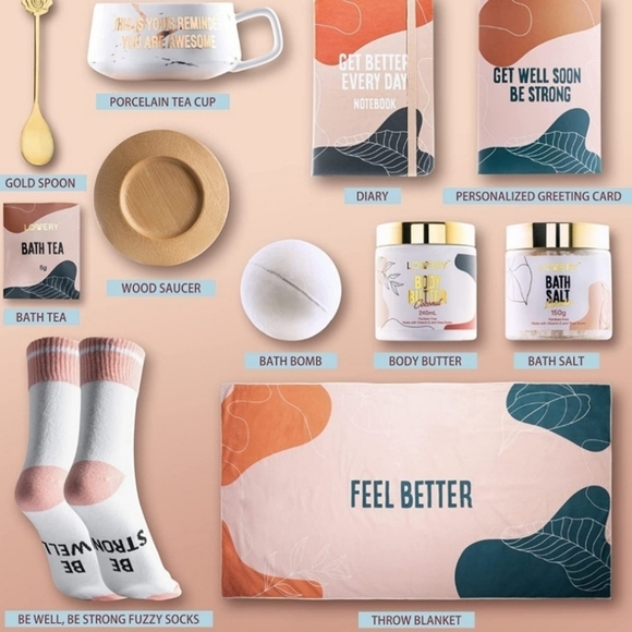 Lowery Get Well Soon Box - 13Pc Care Package NEW SEALED - Picture 5 of 5